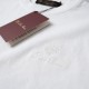 Tonal Logo Embroidered Cotton T-Shirt in White Tonal Logo Embroidered Cotton T-Shirt in White