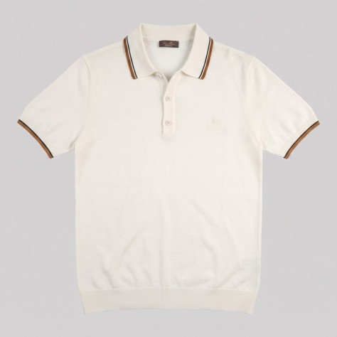 Half-Zip Polo Shirt White