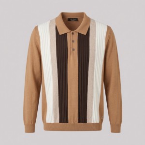 Long-Sleeve Knit Polo