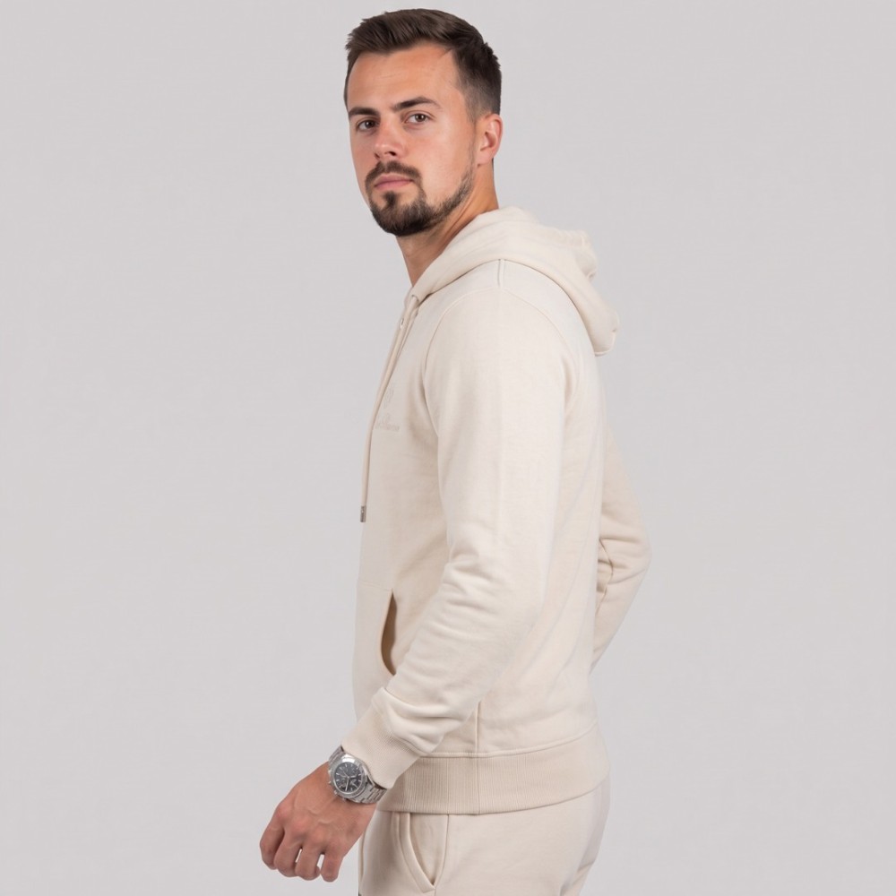 Zip-Up Hoodie & Track Pants Set Cream Zip-Up Hoodie & Track Pants Set Cream