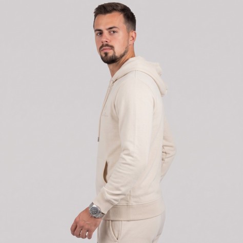Zip-Up Hoodie & Track Pants Set Cream Zip-Up Hoodie & Track Pants Set Cream