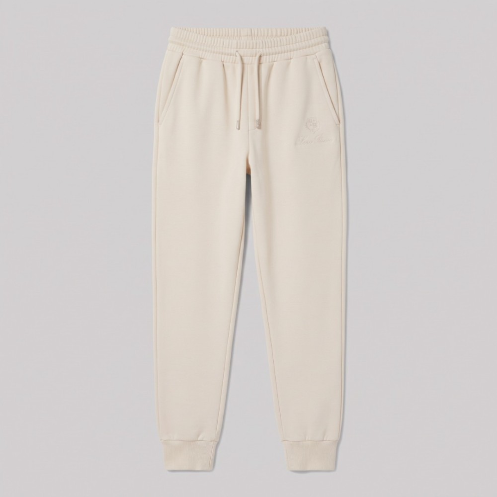 Zip-Up Hoodie & Track Pants Set Cream Zip-Up Hoodie & Track Pants Set Cream