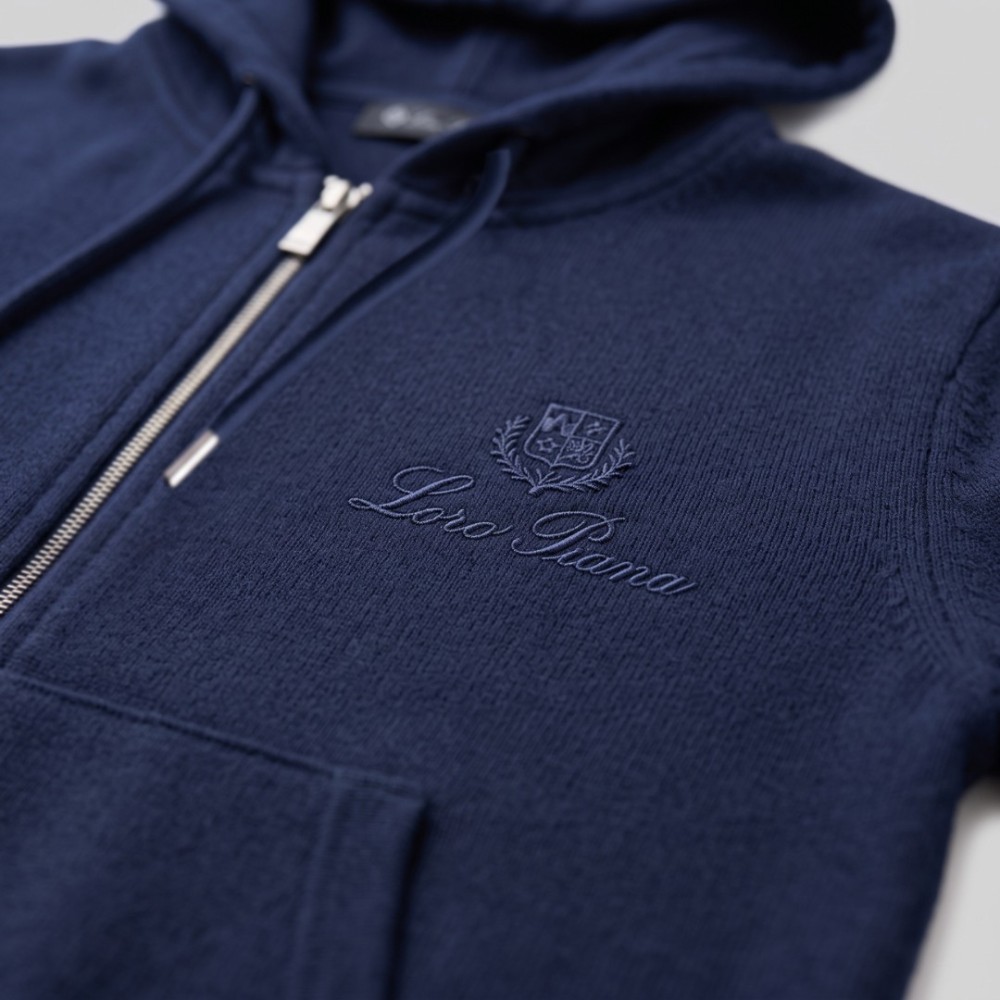 Zip-Up Hoodie & Track Pants Set Navy Zip-Up Hoodie & Track Pants Set Navy
