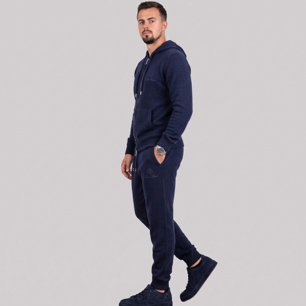 Zip-Up Hoodie & Track Pants Set Navy Zip-Up Hoodie & Track Pants Set Navy