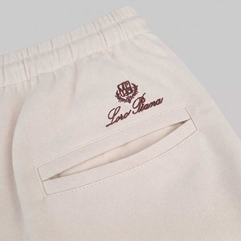 Refined Elegance Drawstring Trousers Ivory White Men's Pants Refined Elegance Drawstring Trousers Ivory White Men's Pants