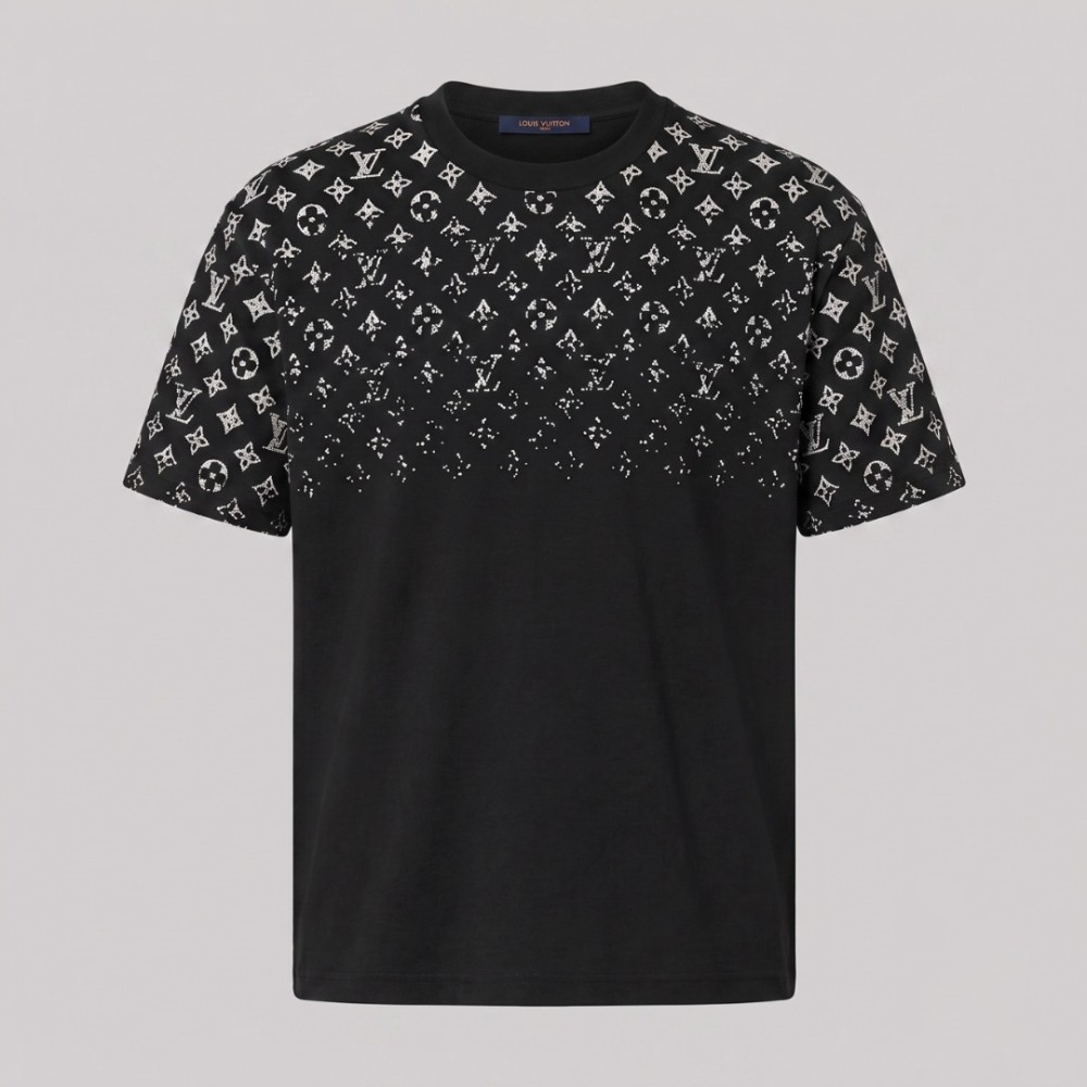 Monogram Cotton T-Shirt Black Monogram Cotton T-Shirt Black