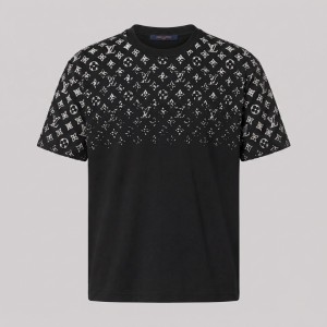 Monogram Cotton T-Shirt Black