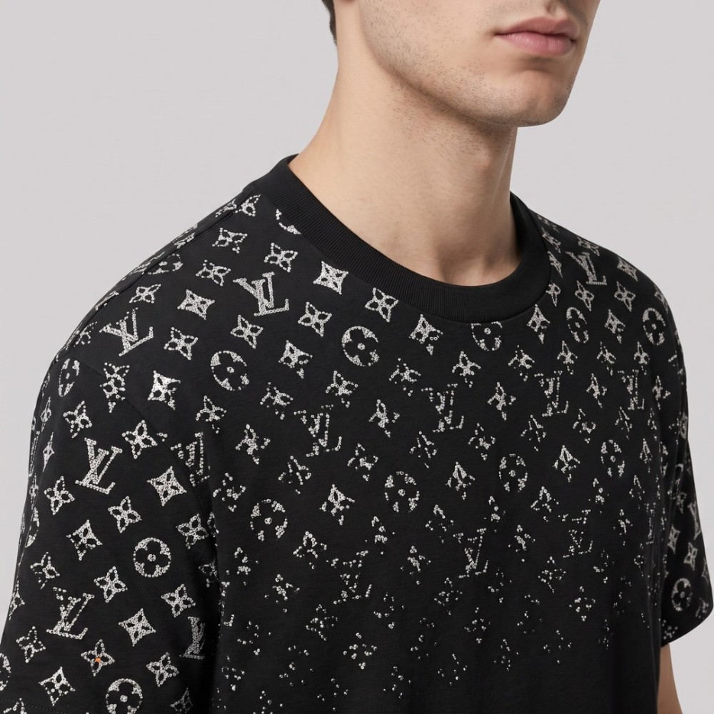 Monogram Cotton T-Shirt Black Monogram Cotton T-Shirt Black