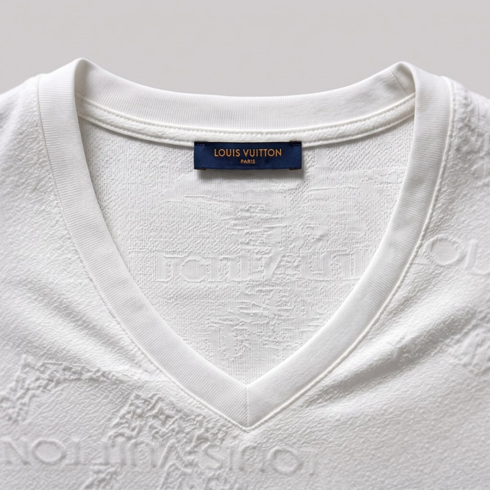 Women V-Neck Texturized T-Shirt 