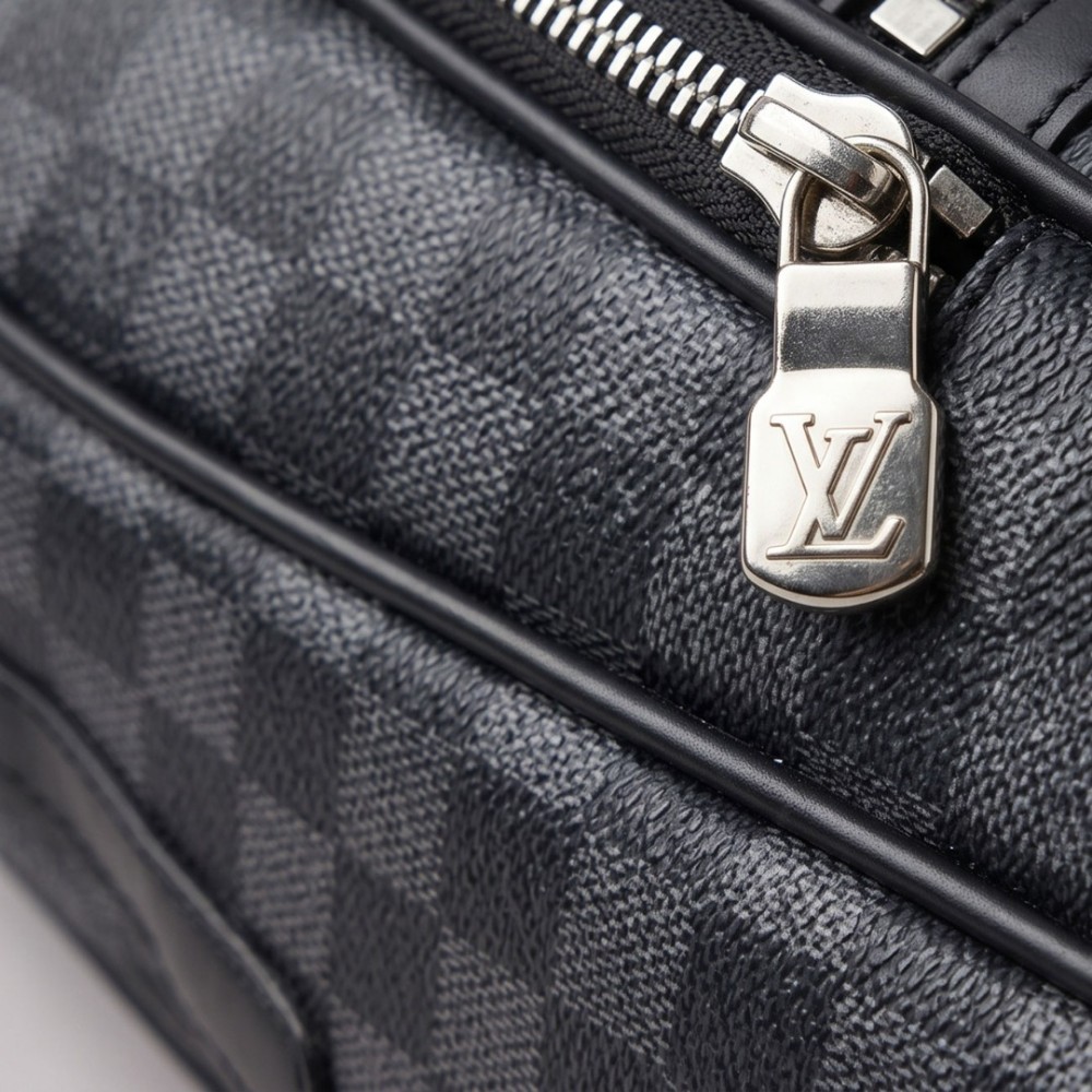 Damier Graphite Monogram Multi-Pocket Backpack Black & Grey Damier Graphite Monogram Multi-Pocket Backpack Black & Grey
