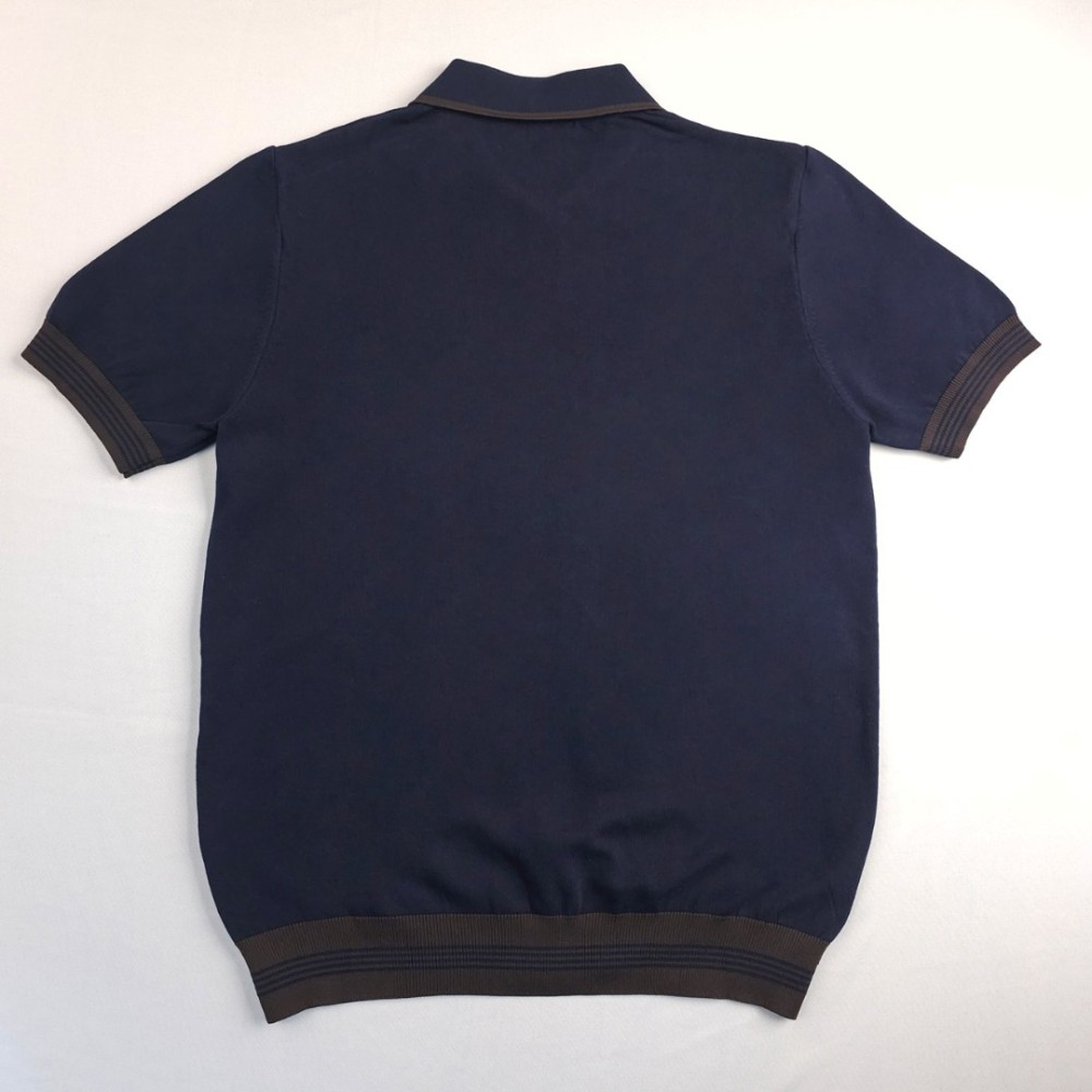 Half-Zip Polo Shirt Navy Half-Zip Polo Shirt Navy