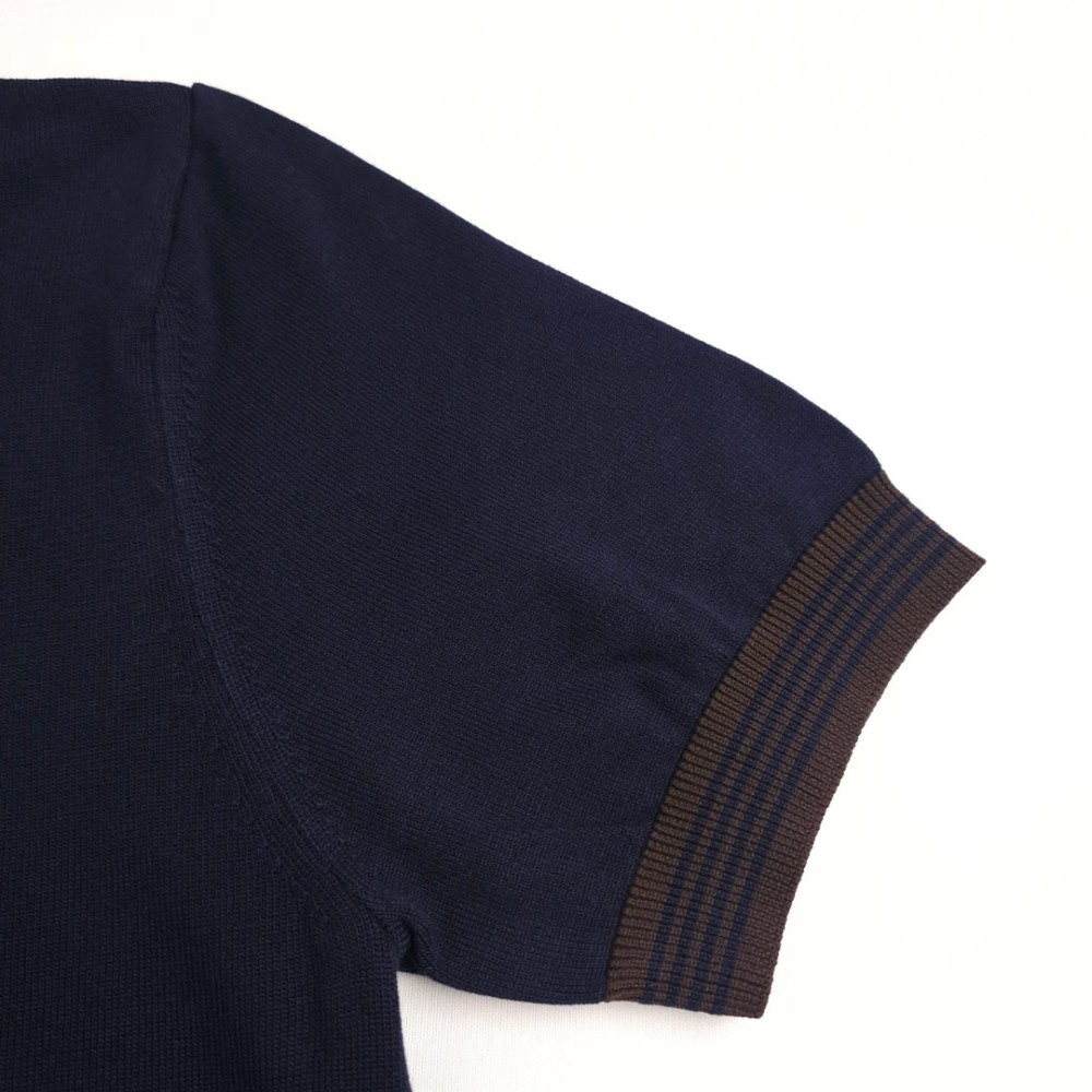 Half-Zip Polo Shirt Navy Half-Zip Polo Shirt Navy