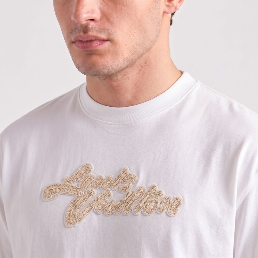 Embroided Logo Signature T-Shirt White