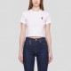 Cotton Embroidered Heart In White