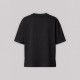 Cotton Embroidered Tee In Black