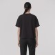 Cotton Embroidered Tee In Black