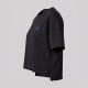 Cotton Embroidered Tee In Black