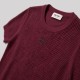 Burgundy Rib-Knit Crewneck T-Shirt Burgundy Rib-Knit Crewneck T-Shirt