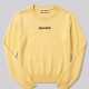 Embroidered Logo Crewneck Sweater in Yellow Embroidered Logo Crewneck Sweater in Yellow
