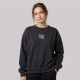 Silver Signature Logo Black Crewneck Sweatshirt Silver Signature Logo Black Crewneck Sweatshirt