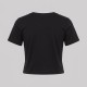 Women Embroidered Logo T-Shirt in Black Women Embroidered Logo T-Shirt in Black