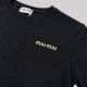 Women Embroidered Logo T-Shirt in Black Women Embroidered Logo T-Shirt in Black