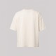 Cotton Embroidered Tee In Cream