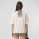 Cotton Embroidered Tee In Cream