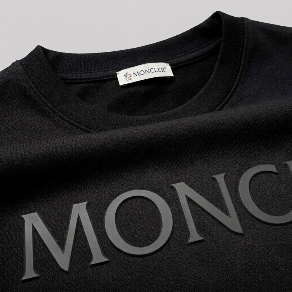 Laminated Logo T-Shirt with Sleeve Pocket Laminated Logo T-Shirt with Sleeve Pocket