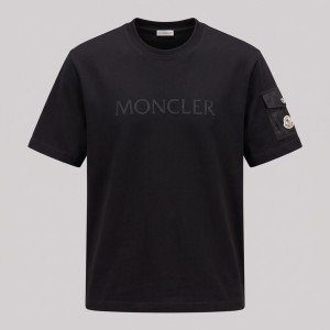Laminated Logo T-Shirt with Sleeve Pocket
