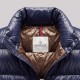 Signature Glossy Navy Blue Quilted Down Vest