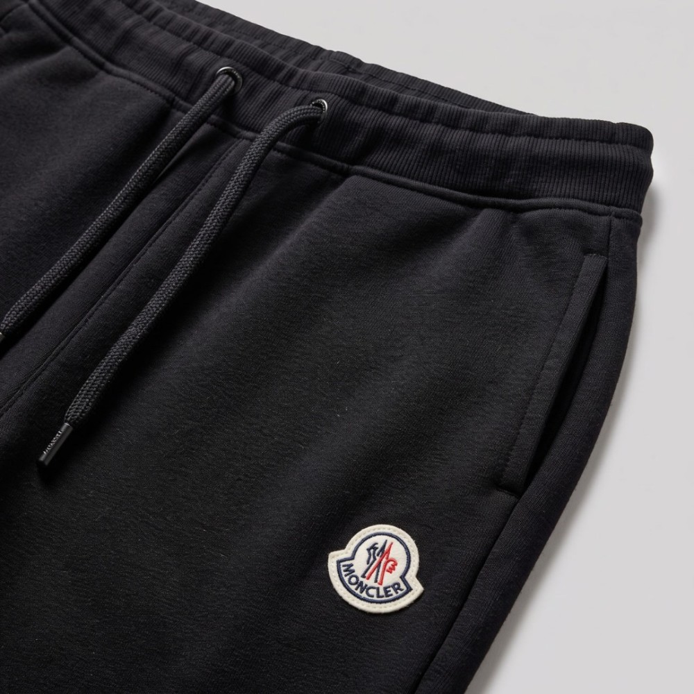 Organic Cotton Track Pants in Black