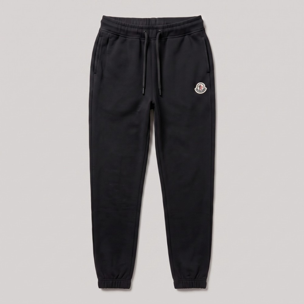 Organic Cotton Track Pants in Black
