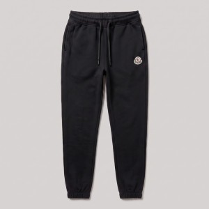 Organic Cotton Track Pants in Black