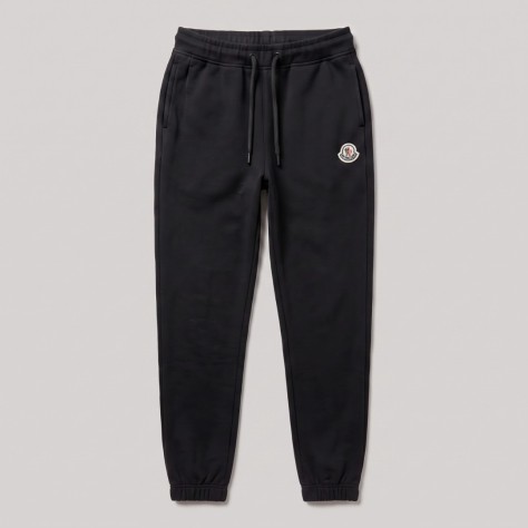 Organic Cotton Track Pants in Black