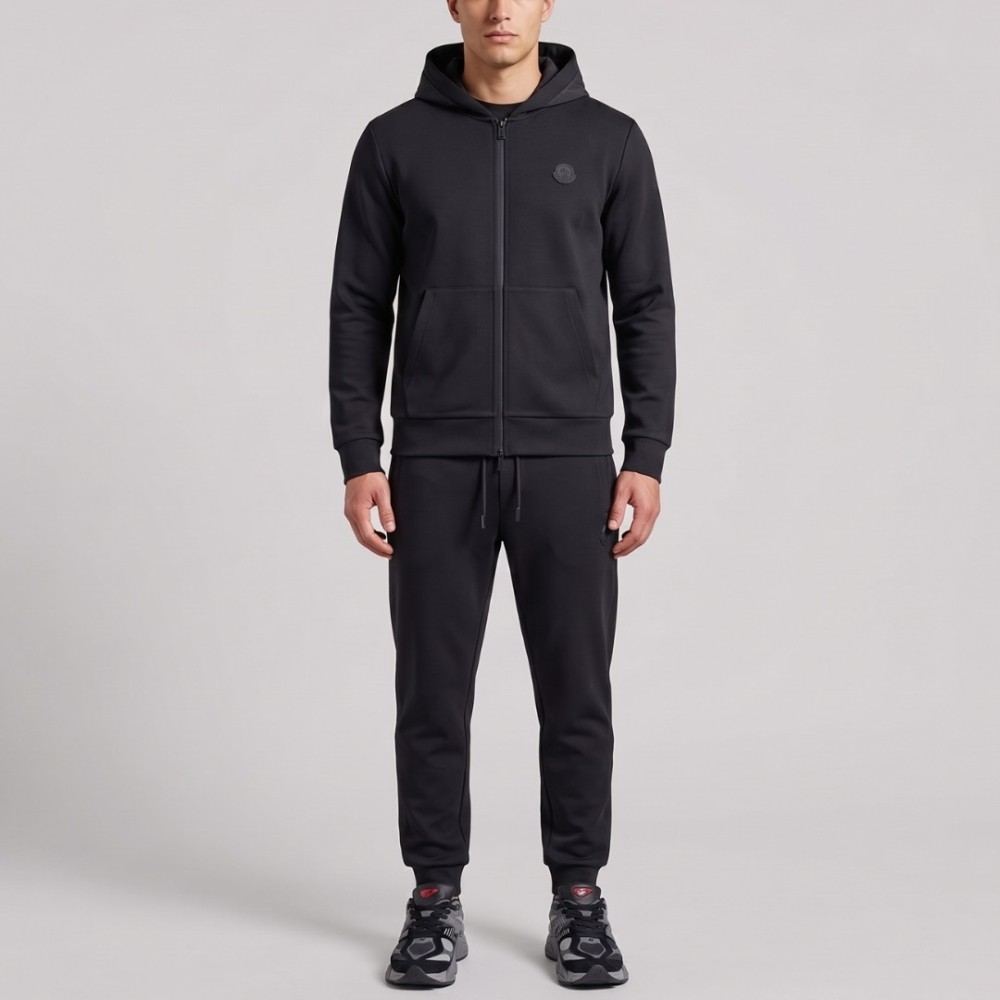 Logo Patch Two-Piece Tracksuit Set