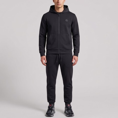 Logo Patch Two-Piece Tracksuit Set