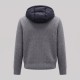 Hybrid Knit Puffer Jacket Grey & Navy Hybrid Knit Puffer Jacket Grey & Navy