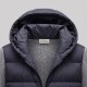 Hybrid Knit Puffer Jacket Grey & Navy Hybrid Knit Puffer Jacket Grey & Navy