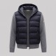 Hybrid Knit Puffer Jacket Grey & Navy Hybrid Knit Puffer Jacket Grey & Navy