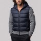 Hybrid Knit Puffer Jacket Grey & Navy Hybrid Knit Puffer Jacket Grey & Navy