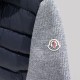 Hybrid Knit Puffer Jacket Grey & Navy Hybrid Knit Puffer Jacket Grey & Navy