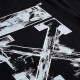 Arrow Cotton Printed T-Shirt Black Oversize Arrow Cotton Printed T-Shirt Black Oversize