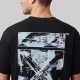 Arrow Cotton Printed T-Shirt Black Oversize Arrow Cotton Printed T-Shirt Black Oversize