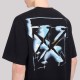 Vibe Arrow Cotton Print T-Shirt Black Oversize