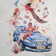Fresco Car Cotton T-shirt White Oversize Fresco Car Cotton T-shirt White Oversize