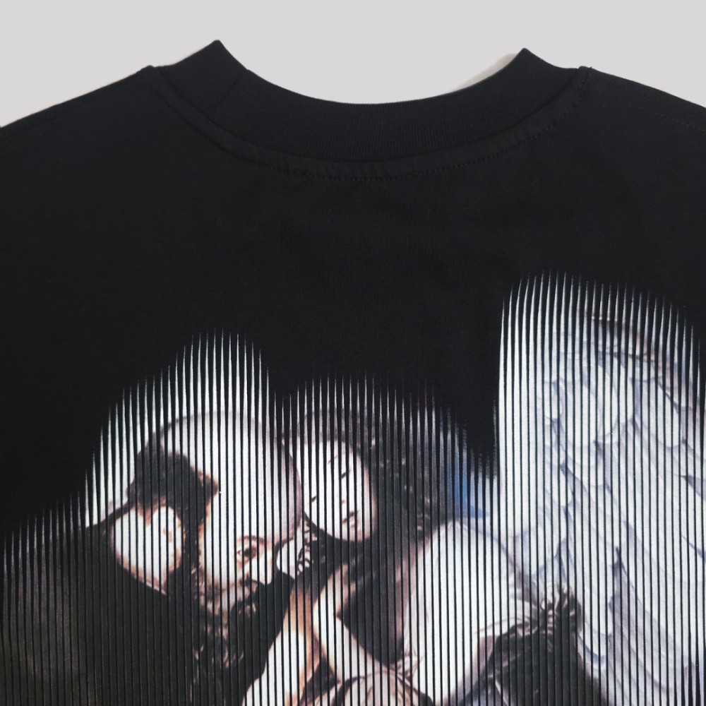 Vibe Arrow Logo Print T-Shirt Black Oversize