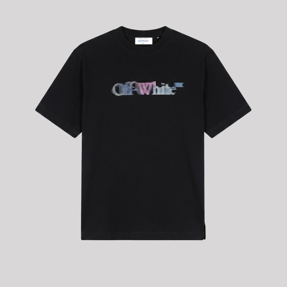 Vibe Arrow Logo Print T-Shirt Black Oversize