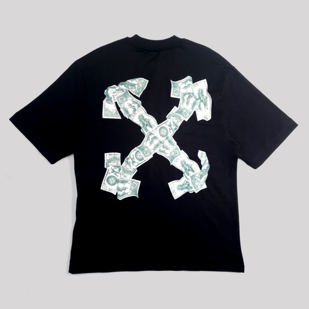 Cash Arrow Skate Cotton T-shirt Black Oversize Cash Arrow Skate Cotton T-shirt Black Oversize