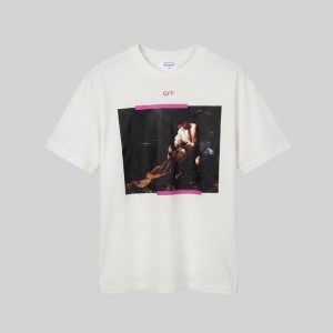 Arrows-Motif Short-Sleeved T-Shirt Oversize